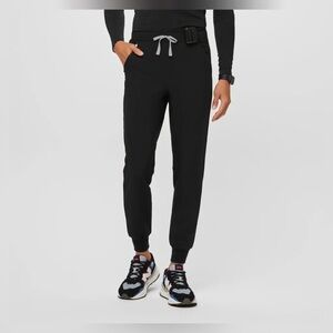 Figs Tansen Men's Black Jogger Scrub Pants-